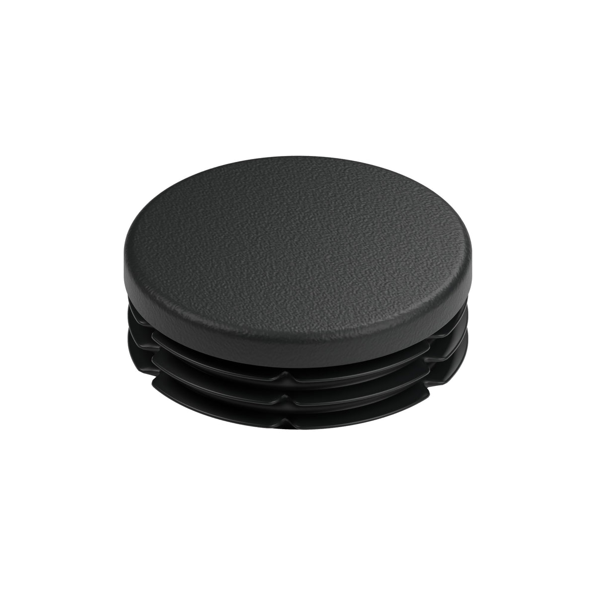 Sort lamelprop til fitting med indvendigt gevind 1″1/4 33x42, set ovenfra med fladt hoved