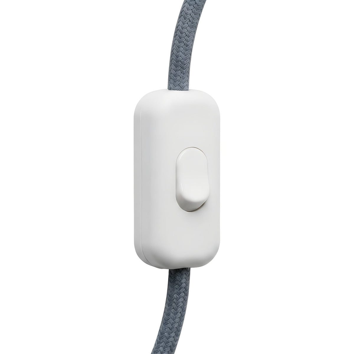 Topolet vippeafbryder til lampeledning — Hvid