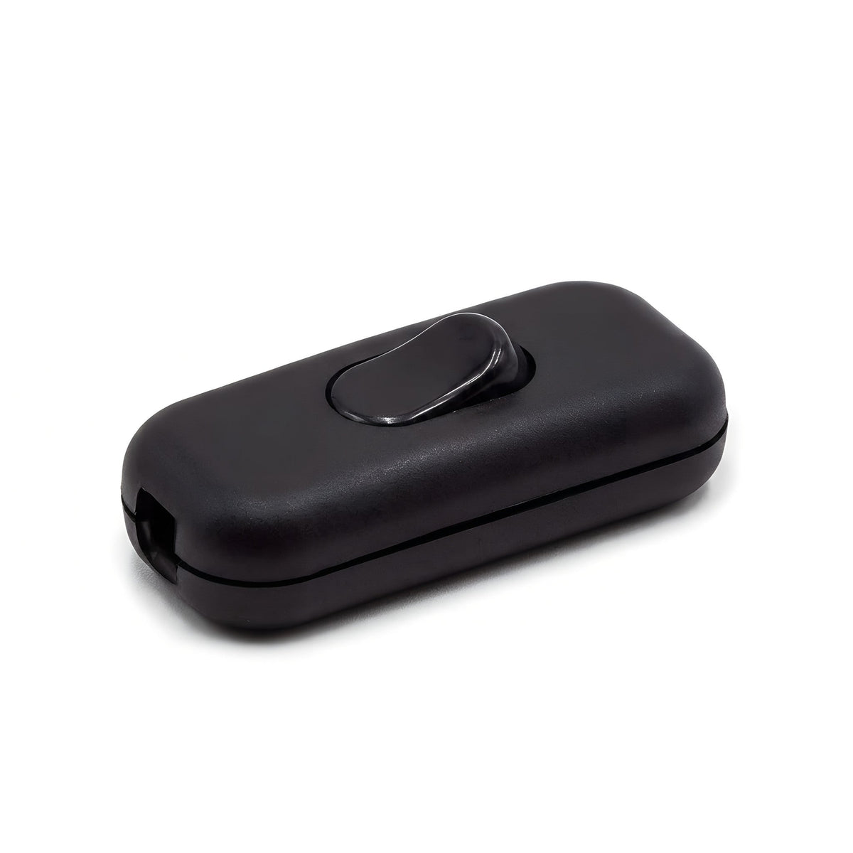 Topolet vippeafbryder til lampeledning — Sort