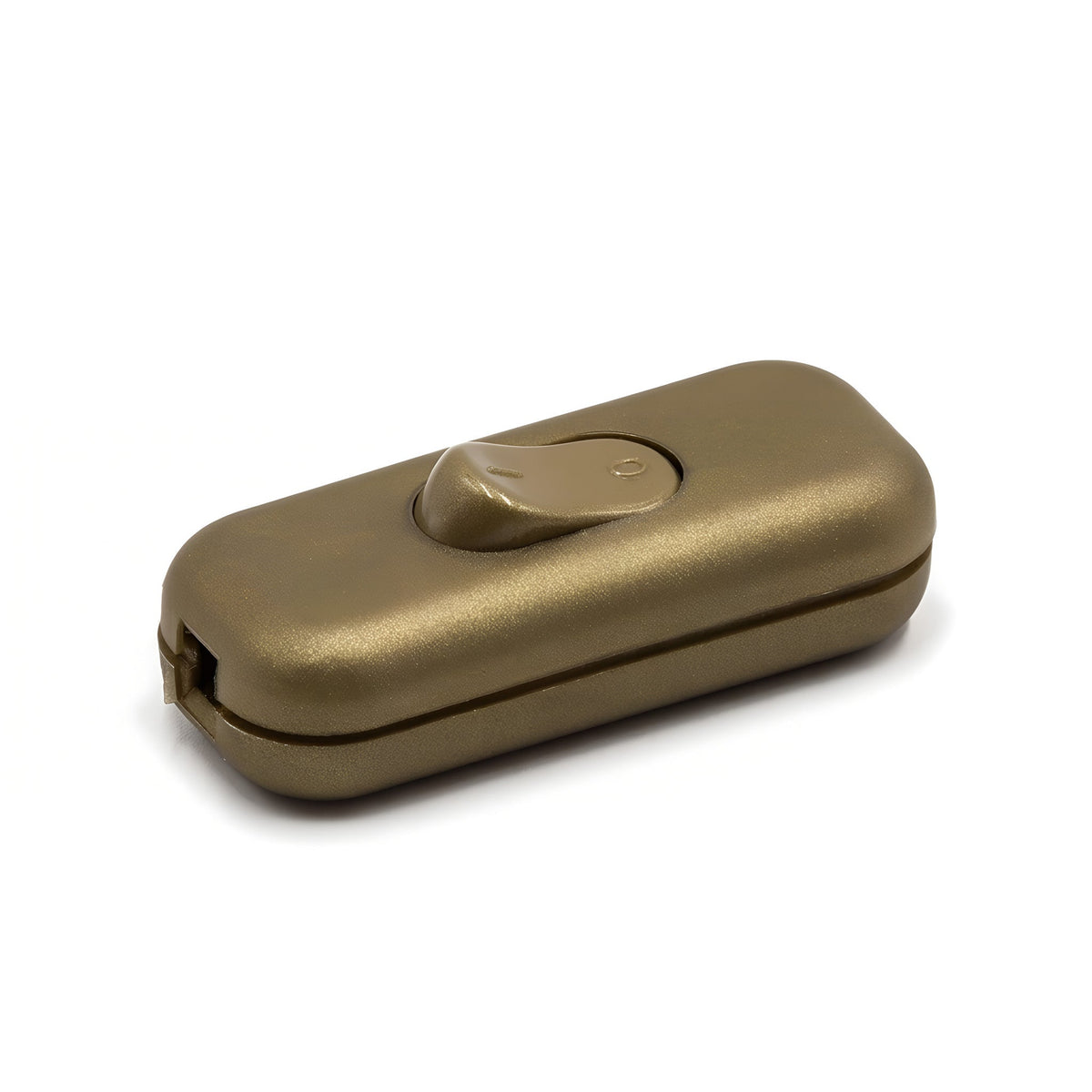 Topolet vippeafbryder til lampeledning — Guld