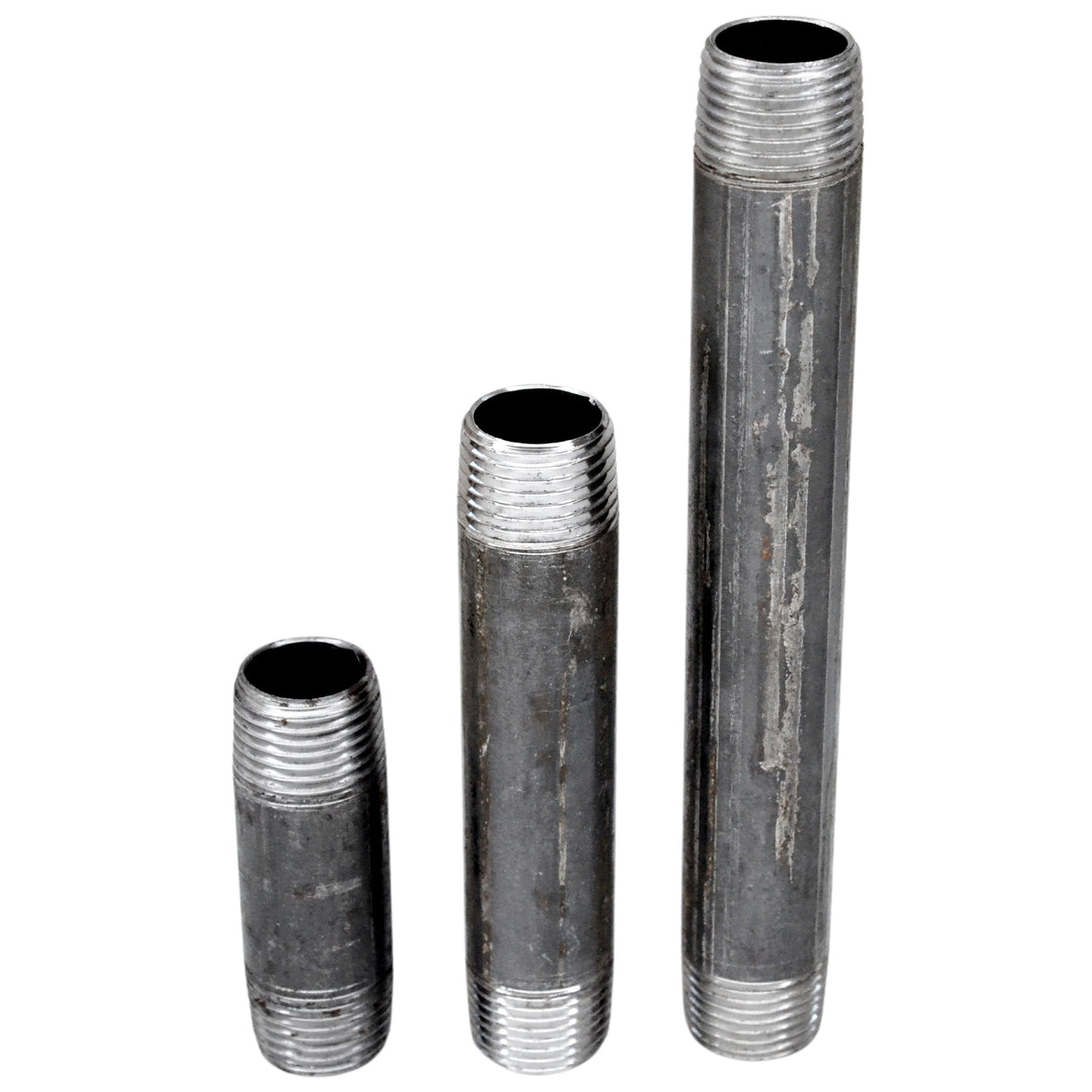 Destockage - Tube 1/2'' - Choix 2 - 15x21mm acier noir - fileté - tube acier noir fileté pour plomberie et déco - vue 2