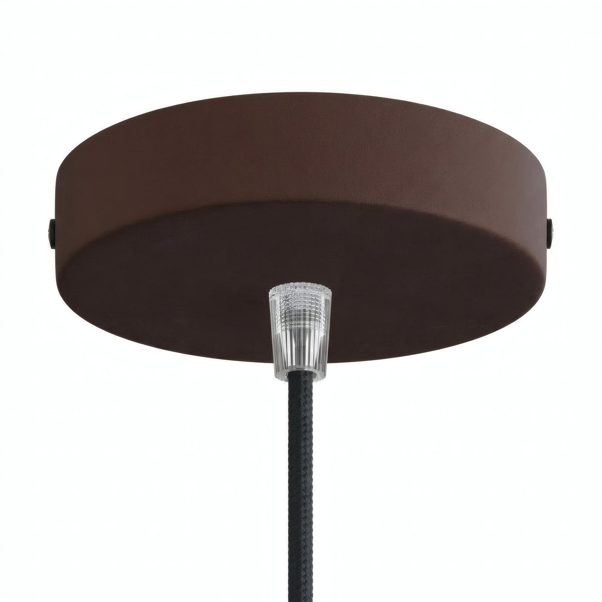 Cylindrisk roset i metal, Ø 120 mm — Konisk termoplast / Rust