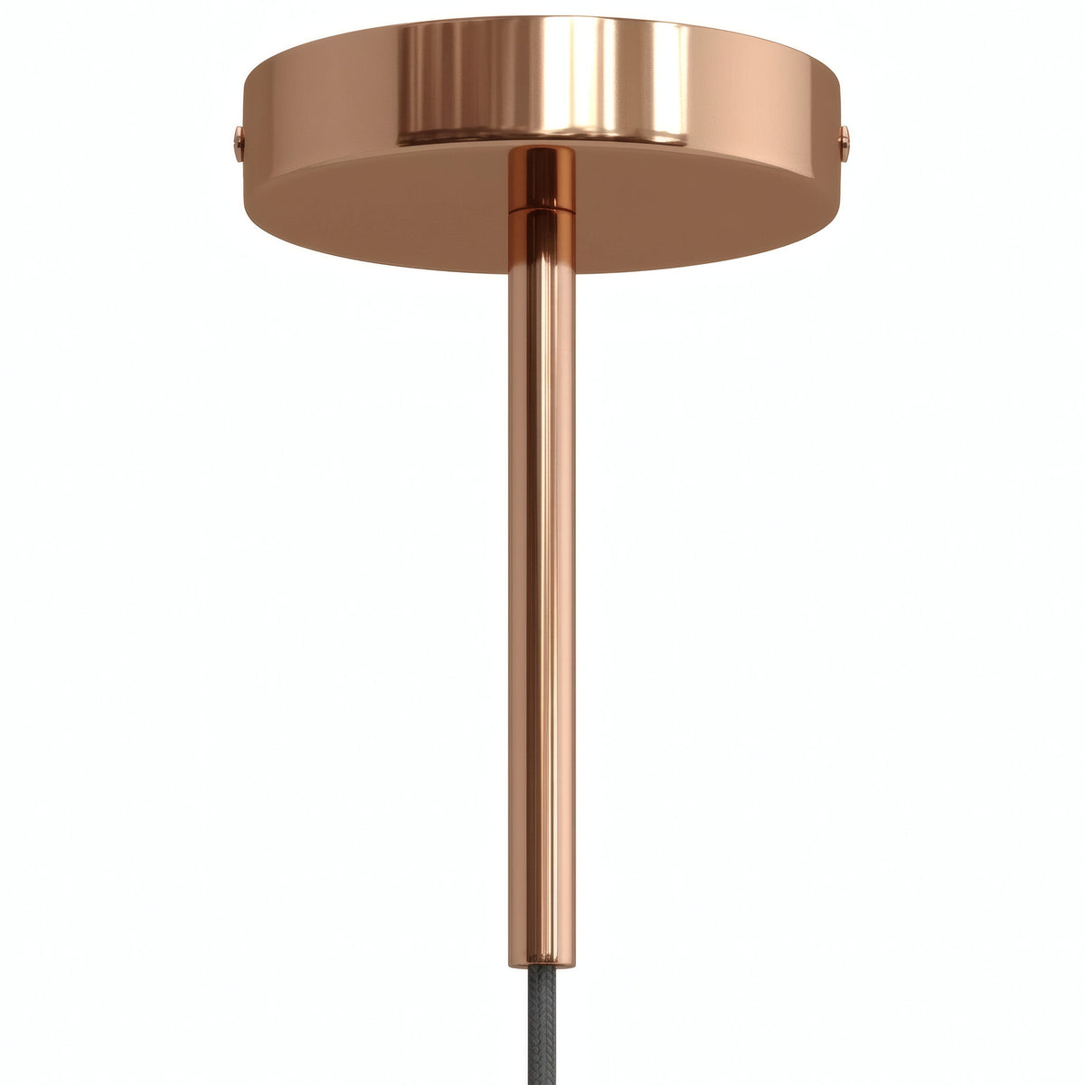 Cylindrisk roset i metal med aflastning på 15 cm — Kobber