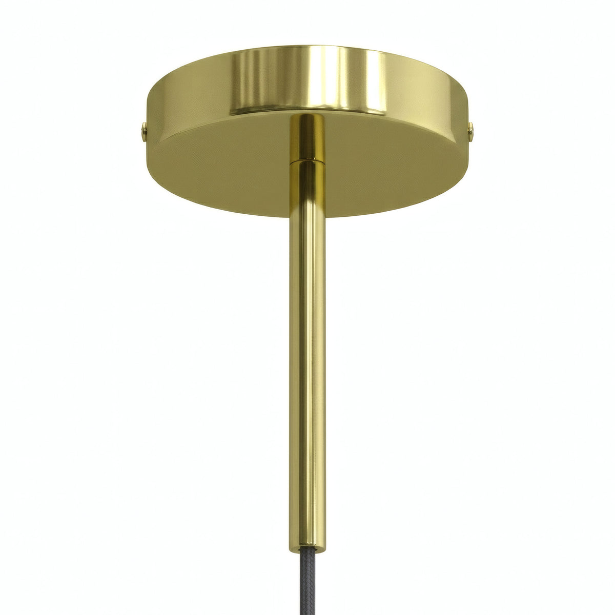 Cylindrisk roset i metal med aflastning på 15 cm — Messing