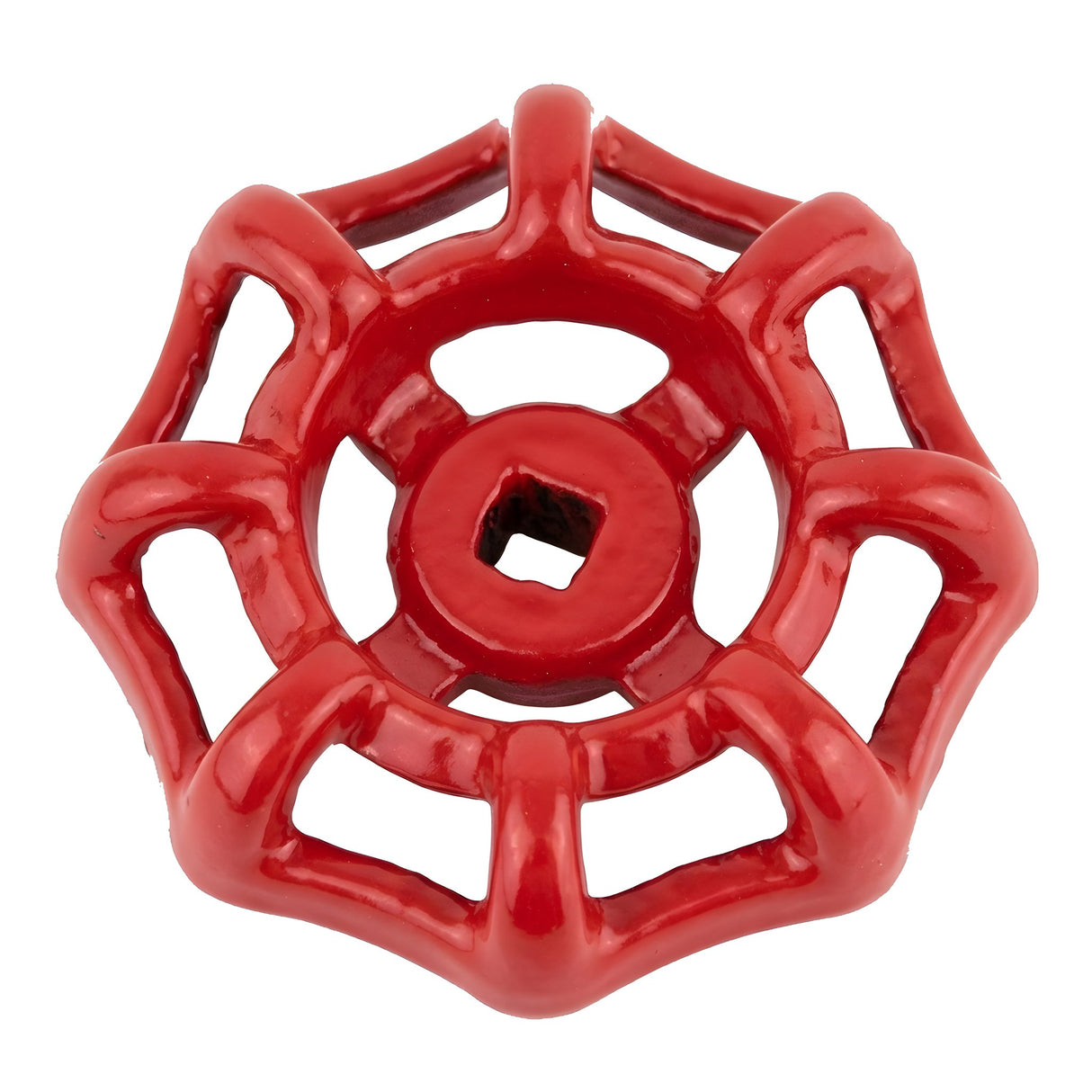Volant rouge en fonte 58 mm pour vanne, style industriel