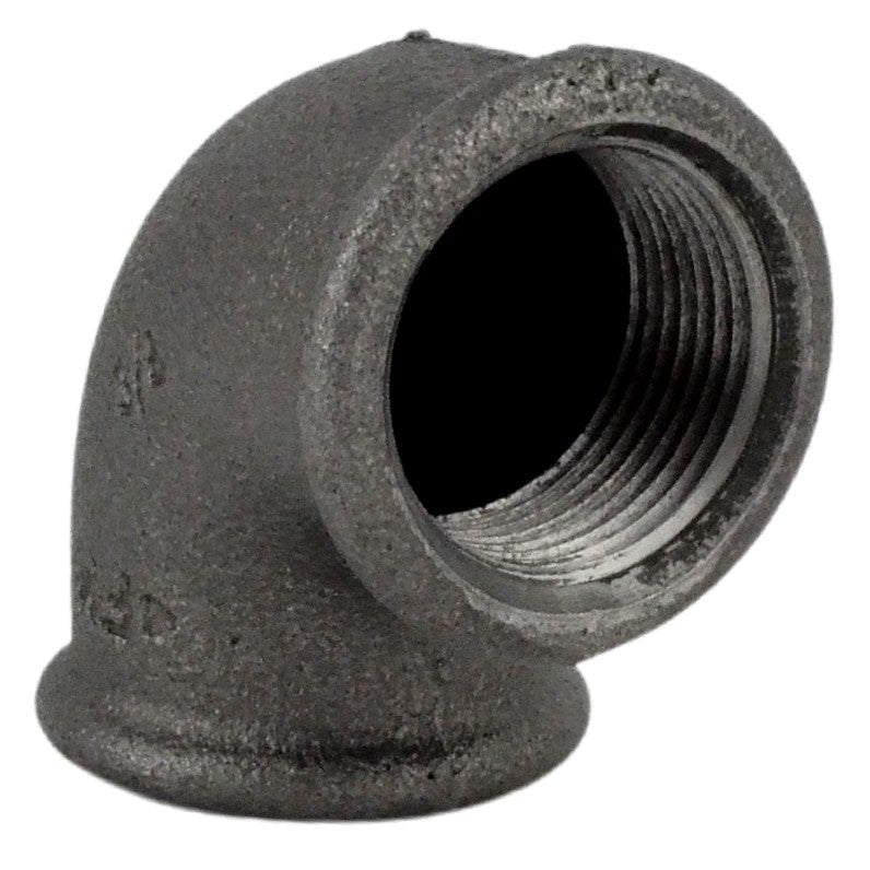 Coude petit rayon 90° F/F fonte noire - raccord coudé en fonte pour plomberie - vue 2