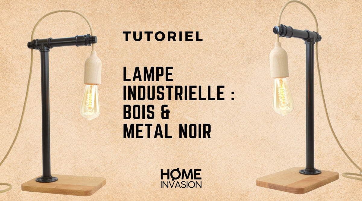Tuto Lampe Industrielle Rør og Træ – Home Invasion