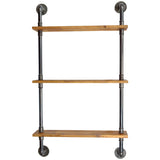 Kit étagères faible profondeur - mural ou sur pied - sur-mesure - étagère murale en tuyaux style industriel