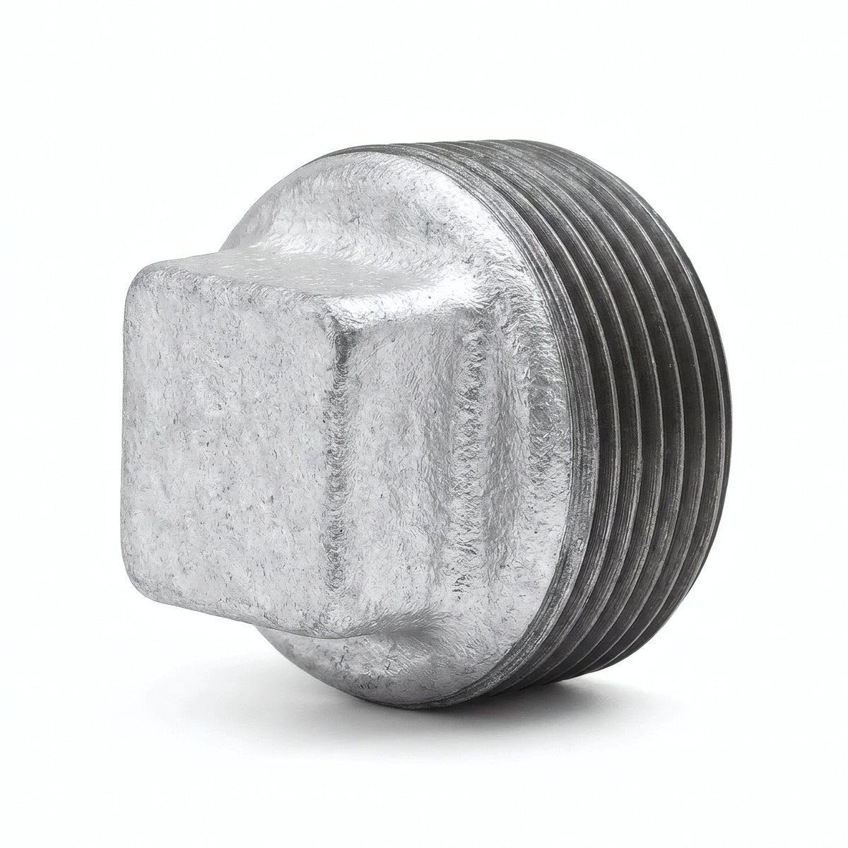 Bouchon mâle sans butée fonte galvanisée - photo produit fond blanc 8