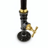 Lysestage Steampunk vandhane - produktfoto på hvid baggrund 5