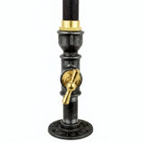 Lysestage Steampunk vandhane - produktfoto på hvid baggrund 6