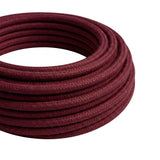 Rund stofledning med silkeeffekt – Bordeaux