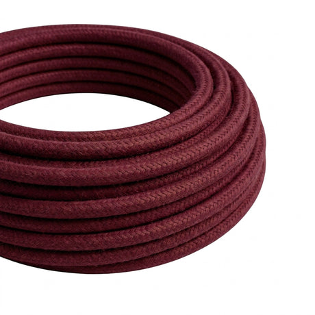 Rund stofledning med silkeeffekt – Bordeaux