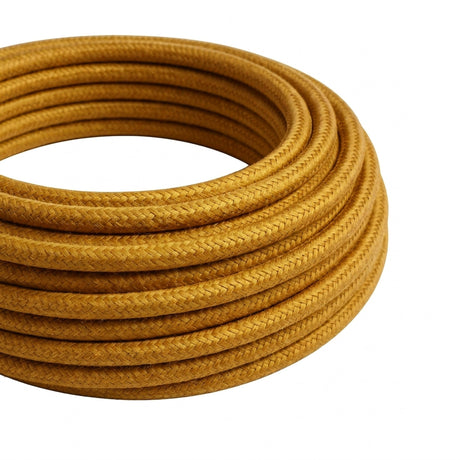 Rund stofledning med silkeeffekt – Guld