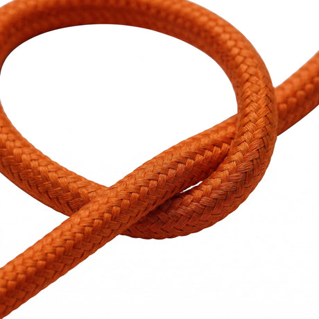 Rund stofledning med silkeeffekt – Flammeorange