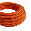 Rund stofledning med silkeeffekt – Flammeorange