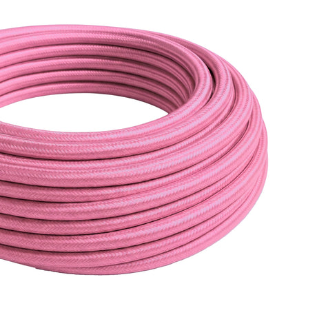 Rund stofledning med silkeeffekt – Fuchsia