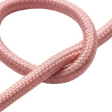 Rund stofledning med silkeeffekt – Bleg rosa