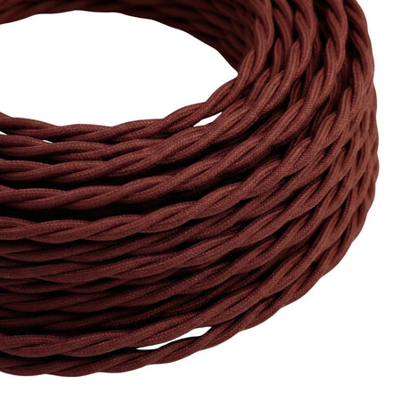 Snoet stofledning med silkeeffekt – Bordeaux