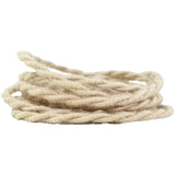 Cordon électrique lampe jute torsadé