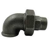 coude en fonte noire union m/f