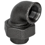 Coude Union F/F fonte noire - raccord union coudé pour plomberie décorative - vue 6