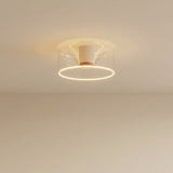 E27 LED-donutpære i klart glas, Ø 195 mm, i loftet, blødt varmt lys
