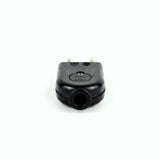 Sort 2-polet stik - produktfoto på hvid baggrund 4
