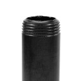 tube fileté peint en noir déco