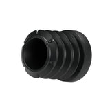 Sort lamelprop til fitting med indvendigt gevind 1/2″ 15x21, set nedefra: hul krop og lameller