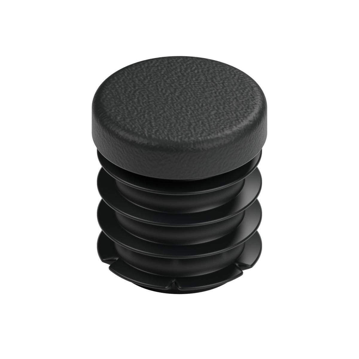 Sort lamelprop til fitting med indvendigt gevind 1/2″ 15x21, set ovenfra med fladt hoved