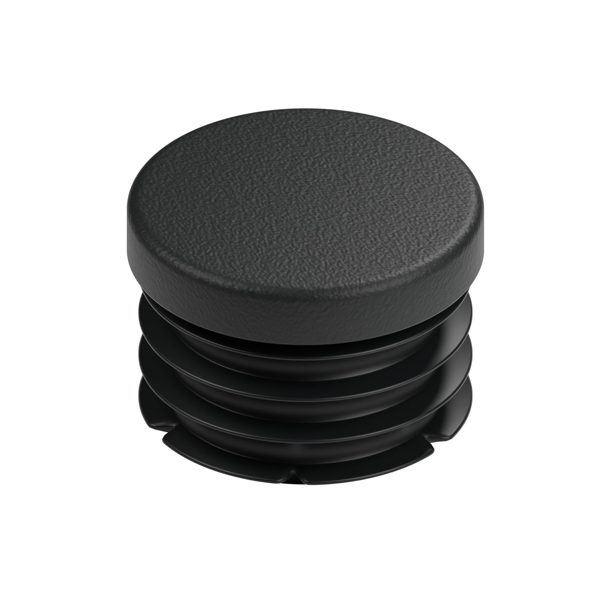 Sort lamelprop til fitting med indvendigt gevind 1″ 26x34, set ovenfra med fladt hoved