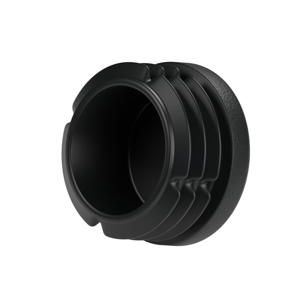 Sort lamelprop til fitting med indvendigt gevind 3/4″ 20x27, set nedefra: hul krop og lameller
