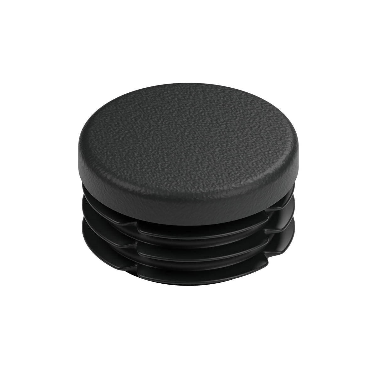Sort lamelprop til fitting med indvendigt gevind 3/4″ 20x27, set ovenfra med fladt hoved