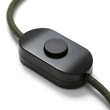 Enpolet sort fodafbryder til standerlamper — Sort