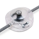 Rund enpolet fodafbryder til standerlampe — Transparent