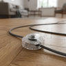 Rund enpolet fodafbryder til standerlampe — Transparent