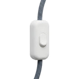Topolet vippeafbryder til lampeledning — Hvid