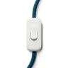 Topolet vippeafbryder til lampeledning — Hvid