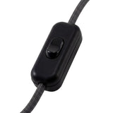 Topolet vippeafbryder til lampeledning — Sort
