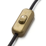 Topolet vippeafbryder til lampeledning — Guld