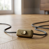 Topolet vippeafbryder til lampeledning — Guld