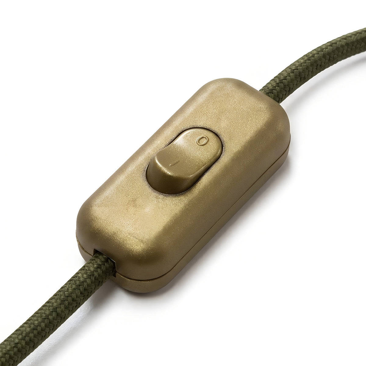 Topolet vippeafbryder til lampeledning — Guld