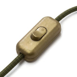 Topolet vippeafbryder til lampeledning — Guld