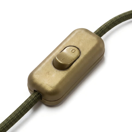 Topolet vippeafbryder til lampeledning — Guld