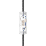 Cylindrisk enpolet vippeafbryder med jordklemme — Transparent