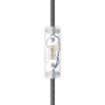 Cylindrisk enpolet vippeafbryder med jordklemme — Transparent