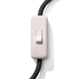 Enpolet vippeafbryder til lampeledning — Hvid