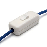 Enpolet vippeafbryder til lampeledning — Hvid