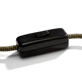 Enpolet vippeafbryder til lampeledning — Sort
